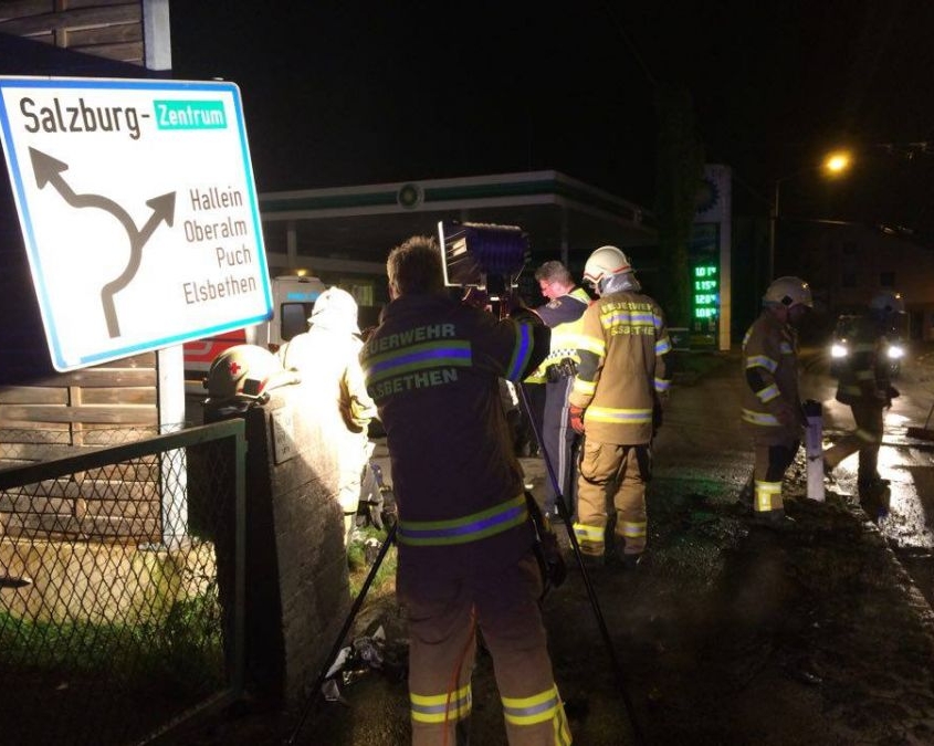 Motorradbrand im Ortsteil Glasenbach