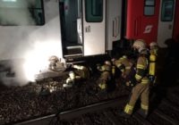 Brand eines Regionalzuges am Bahnhof Salzburg Süd