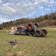 Traktor abgestürzt in Vorderfager