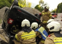 Übung Verkehrsunfall mit LKW