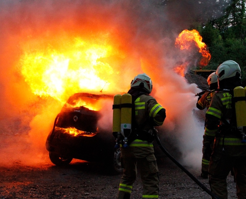 Übung Verkehrsunfall mit LKW